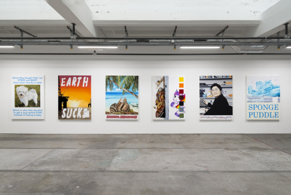 Bourse Ville Genève, serie of 6 paintings, 160x120cm